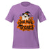 Just Here for the Treats T-Shirt - Cute Halloween Ghost and Candy Graphic Tee