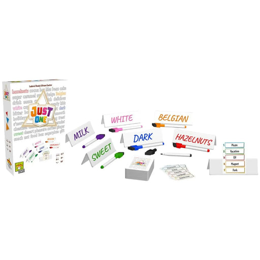 Just One (White Box) - Cooperative Wordplay Board Game for Family, Adults, and Children (3-7 Players, Ages 8+) - Repos Production