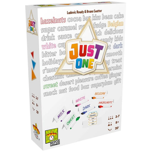 Just One (White Box) - Cooperative Wordplay Board Game for Family, Adults, and Children (3-7 Players, Ages 8+) - Repos Production