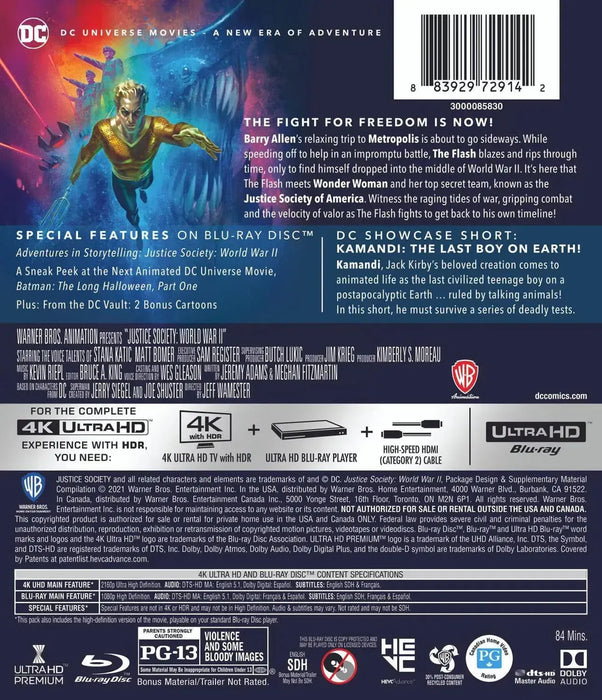 Justice Society: World War II (4K Ultra HD + Blu-ray) [4K UHD]