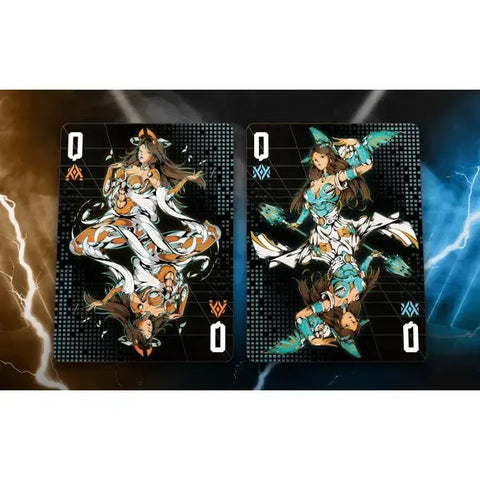KLEOS: NYX Edition - Premium Sci-Fi Greek Mythology Playing Cards - Wonderland Workshop - KardecK Series