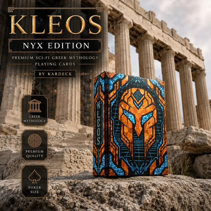 KLEOS: NYX Edition - Premium Sci-Fi Greek Mythology Playing Cards - Wonderland Workshop - KardecK Series