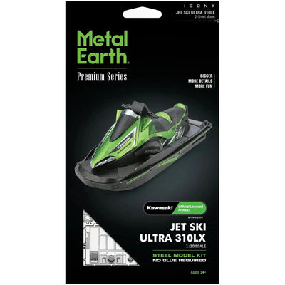 Kawasaki - Jet Ski Ultra 310LX Watercraft 3D Figure Model Kit (1:30 Scale, Steel, Hard Difficulty) - Fascinations - Metal Earth Premium Series - (2021)