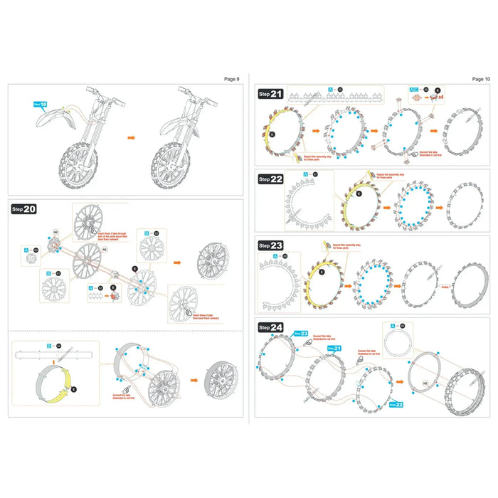 Kawasaki - Kawasaki KX450 Dirt Bike Figure Model Kit (1:16 Scale, Steel, Moderate Difficulty) - Fascinations - Metal Earth Premium Series - (2024)