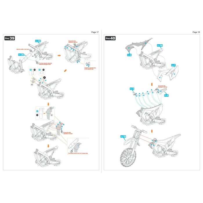Kawasaki - Kawasaki KX450 Dirt Bike Figure Model Kit (1:16 Scale, Steel, Moderate Difficulty) - Fascinations - Metal Earth Premium Series - (2024)