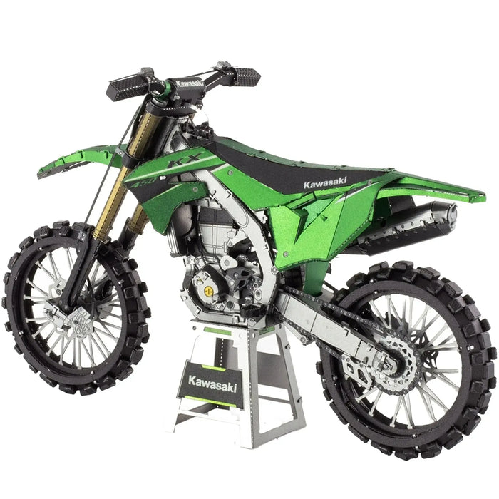 Kawasaki - Kawasaki KX450 Dirt Bike Figure Model Kit (1:16 Scale, Steel, Moderate Difficulty) - Fascinations - Metal Earth Premium Series - (2024)