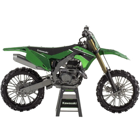Kawasaki - Kawasaki KX450 Dirt Bike Figure Model Kit (1:16 Scale, Steel, Moderate Difficulty) - Fascinations - Metal Earth Premium Series - (2024) - Image 6