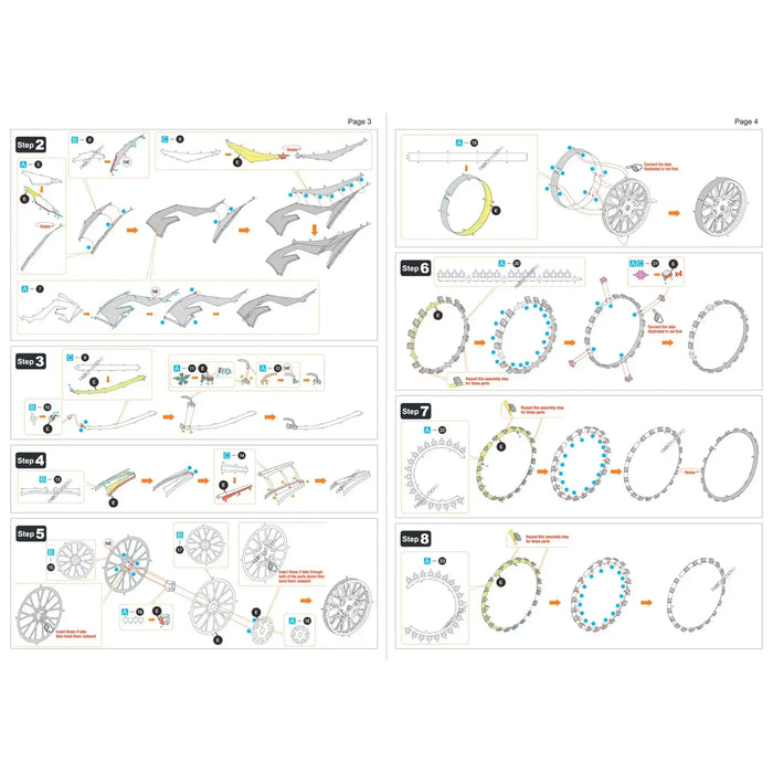 Kawasaki - Kawasaki KX450 Dirt Bike Figure Model Kit (1:16 Scale, Steel, Moderate Difficulty) - Fascinations - Metal Earth Premium Series - (2024)