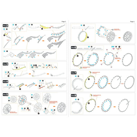 Kawasaki - Kawasaki KX450 Dirt Bike Figure Model Kit (1:16 Scale, Steel, Moderate Difficulty) - Fascinations - Metal Earth Premium Series - (2024) - Image 8