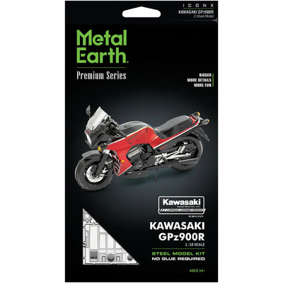Kawasaki - Kawasaki GPz900R Motorcycle 3D Figure Model Kit (1:19 Scale, Steel, Hard Difficulty) - Fascinations - Metal Earth Premium Series - (2020)