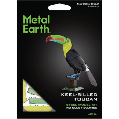 Keel-Billed Toucan Bird 3D Figure Model Kit (Steel, Easy Difficulty) - Fascinations - Metal Earth Series - (2024)