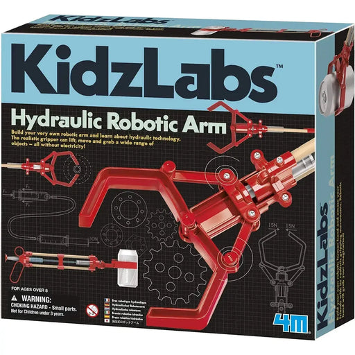 KidzLabs: Hydraulic Robotic Arm - Educational Science STEAM Building Kit - 4M