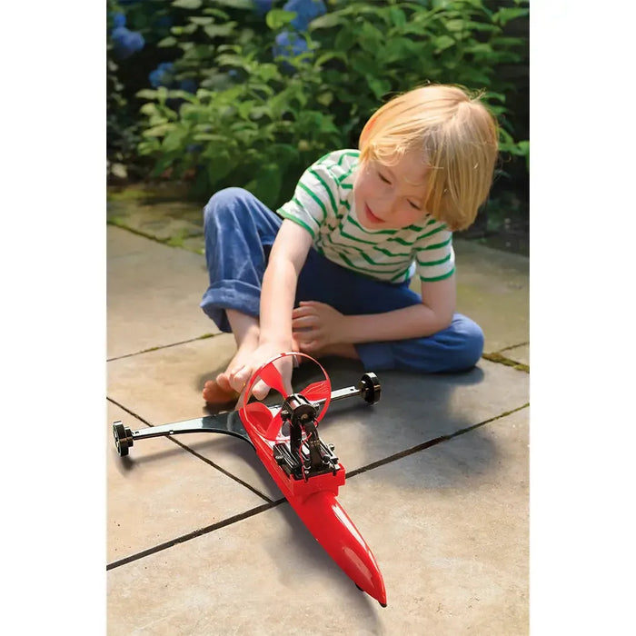 KidzLabs: Wind Powered Racer - Educational Toy Car STEAM Building Kit - 4M