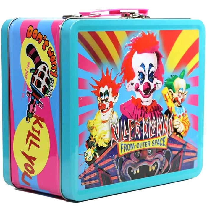 Killer Klowns from Outer Space - Retro Tin Lunchbox with Beverage Container (10 oz) - Surreal Ent...