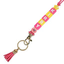 Kirby - Beaded Charm Lanyard (Pink & Yellow) - Bioworld