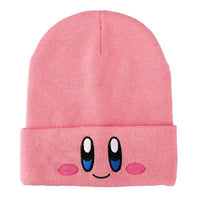 Kirby - Big Face Cuff Beanie Hat (Pink, Embroidered) - Bioworld- Image 1