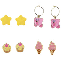 Kirby - Cute Junk Food Earring Set (4 Pack) - Bioworld- Image 2