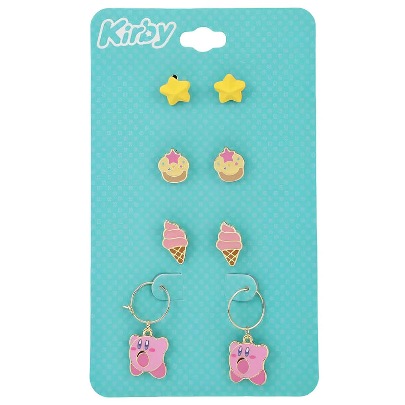 Kirby - Cute Junk Food Earring Set (4 Pack) - Bioworld