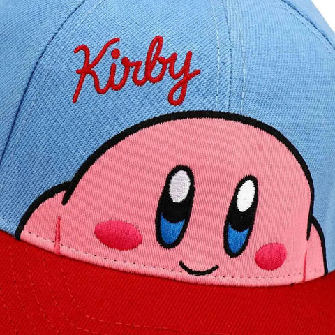 Kirby - Peek-a-Boo Hat (Blue / Red, Embroidered) - Bioworld
