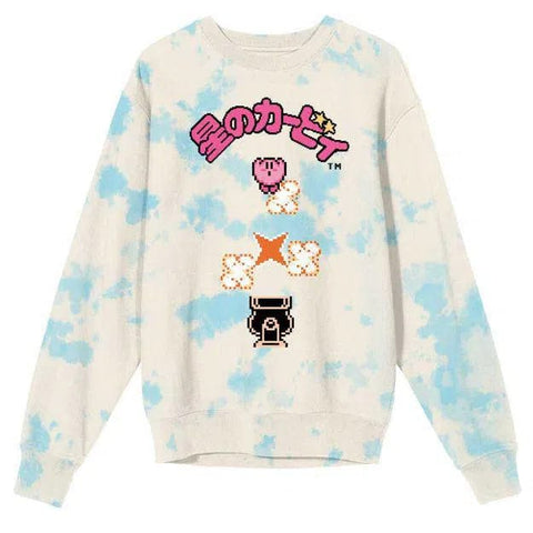 Kirby - Retro 8-Bit Famicom Kirby Sweatshirt (Washed, Unisex) - Bioworld