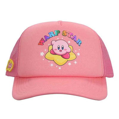 Kirby - Warp Star Trucker Hat (Pink, Foil Print) - Bioworld