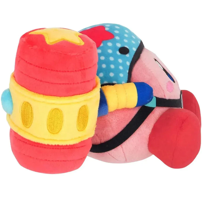 Kirby and the Forgotten Land - Toy Hammer Kirby Plush (4") - Little Buddy