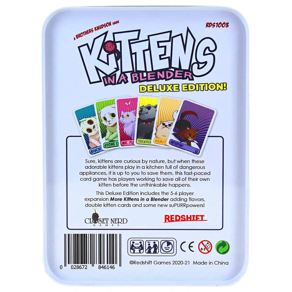 Kittens in a Blender: Deluxe Edition - Card Game - Closet Nerd Games