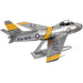 Korean War - F-86 Sabre American Plane Figure Model Kit (1:72 Scale, Steel, Moderate Difficulty) - Fascinations - Metal Earth Series