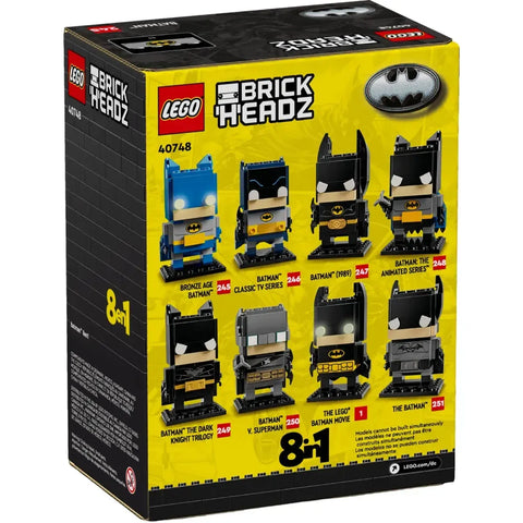 LEGO [BrickHeadz] - Batman 8 in 1 Building Set - DC Comics Super Heroes Series (40748)