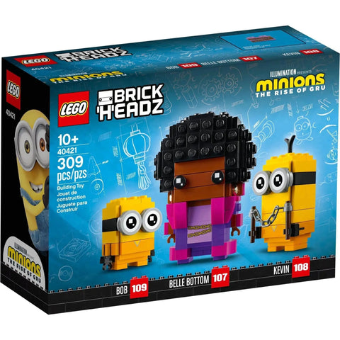 LEGO [BrickHeadz] - Belle Bottom, Kevin and Bob Building Set - Minions: The Rise of Gru Series (40421)