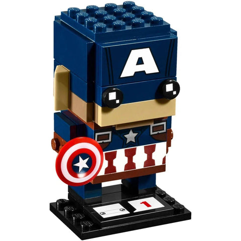 LEGO [BrickHeadz] - Captain America Building Set - Marvel Super Heroes Series (41589)