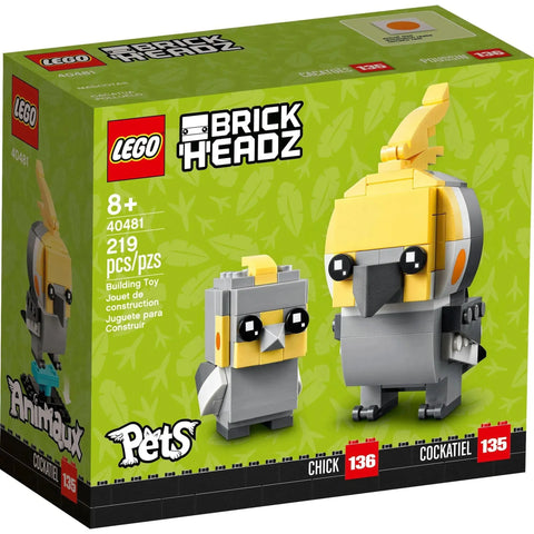 LEGO [BrickHeadz] - Cockatiel Building Set - Pets Series (40481)