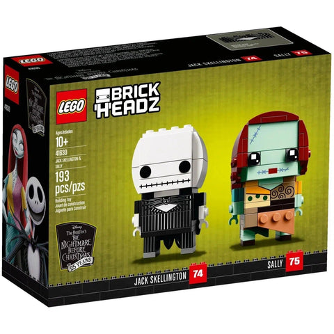 LEGO [BrickHeadz: Disney's The Nightmare Before Christmas] - Jack Skellington & Sally Building Set (41630)