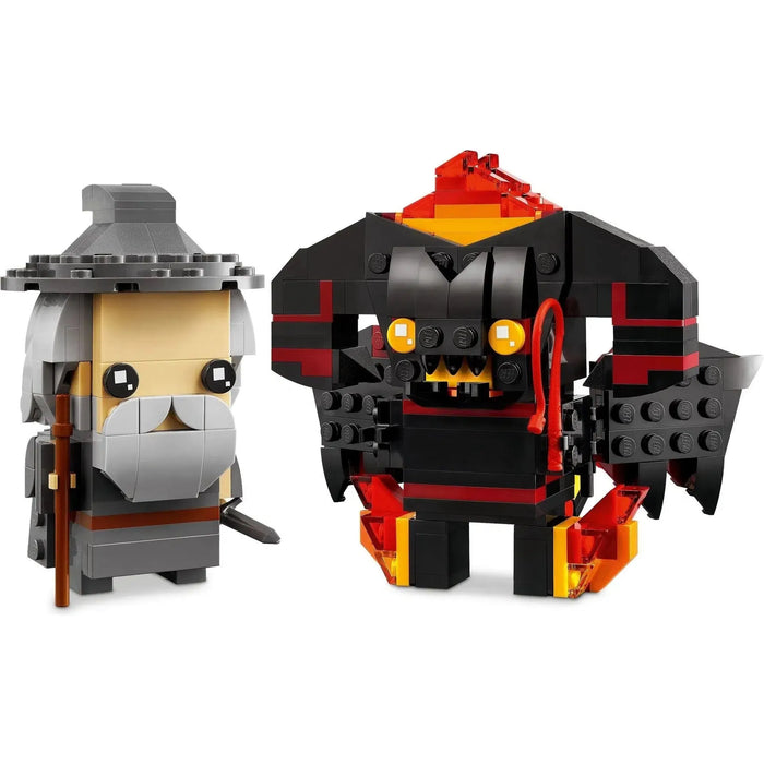 LEGO [BrickHeadz] - Gandalf the Grey & Balrog Building Set - The Lord of the Rings Series (40631)