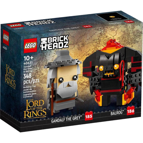 LEGO [BrickHeadz] - Gandalf the Grey & Balrog Building Set - The Lord of the Rings Series (40631)
