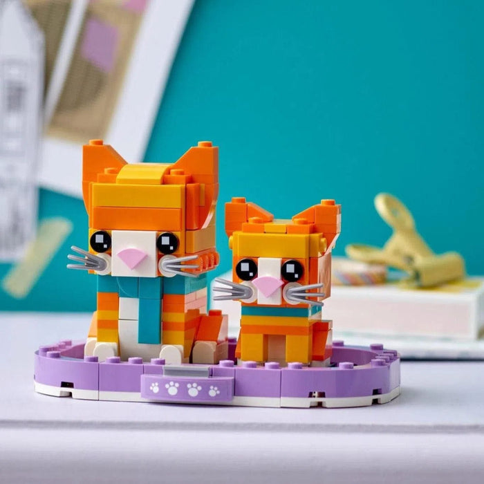 LEGO [BrickHeadz] - Ginger Tabby Building Set - Pets Series (40480)