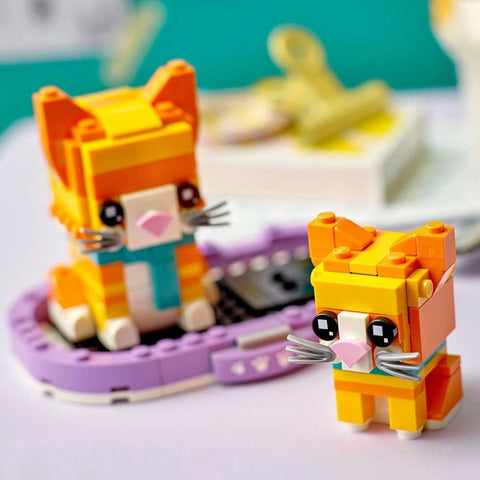 LEGO [BrickHeadz] - Ginger Tabby Building Set - Pets Series (40480)