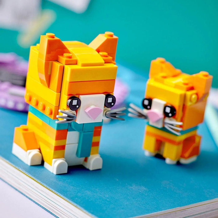 LEGO [BrickHeadz] - Ginger Tabby Building Set - Pets Series (40480)