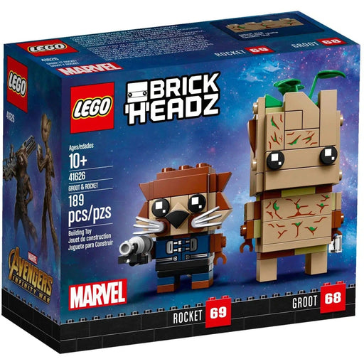 LEGO [BrickHeadz] - Groot & Rocket Building Set - Marvel Super Heroes Series (41626)