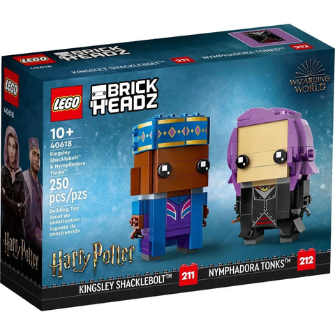 LEGO [BrickHeadz] - Kingsley Shacklebolt & Nymphadora Tonks Building Set - Wizarding World Series (40618)