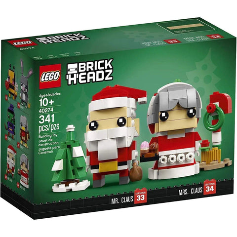 LEGO [BrickHeadz] - Mr. & Mrs. Claus Building Set - Seasonal Series (40274)