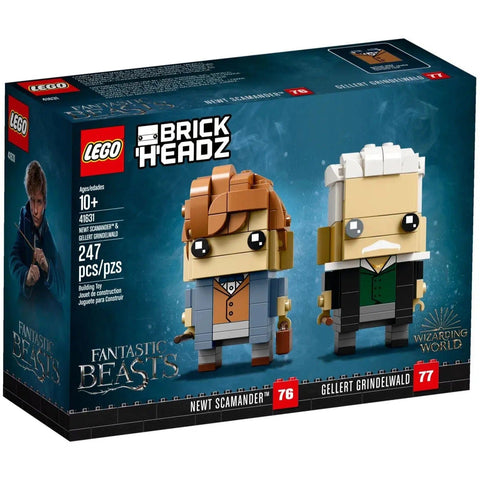 LEGO [BrickHeadz] - Newt Scamander & Gellert Grindelwald Building Set - Wizarding World Series (41631)