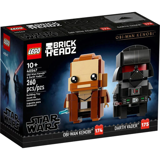 LEGO [BrickHeadz] - Obi-Wan Kenobi & Darth Vader Building Set - Star Wars Series (40547)