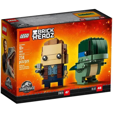 LEGO [BrickHeadz] - Owen & Blue Building Set - Jurassic World Series (41614)