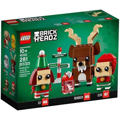 LEGO [BrickHeadz] - Reindeer, Elf and Elfie Building Set - Seasonal Series (40353)