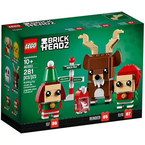 LEGO [BrickHeadz] - Reindeer, Elf and Elfie Building Set - Seasonal Series (40353)