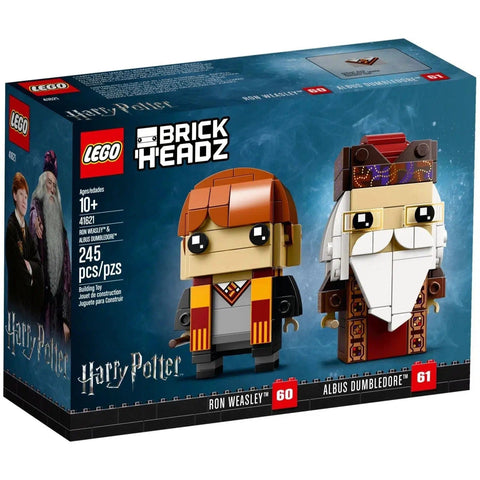 LEGO [BrickHeadz] - Ron Weasley & Albus Dumbledore Building Set - Wizarding World Series (41621)