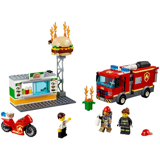 LEGO [City] - Burger Bar Fire Rescue Building Set (60214) - Fire Series