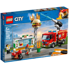 LEGO [City] - Burger Bar Fire Rescue Building Set (60214) - Fire Series