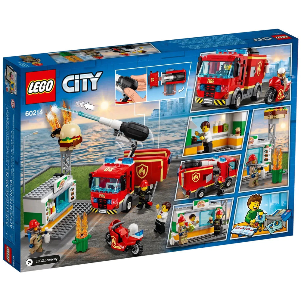 LEGO [City] - Burger Bar Fire Rescue Building Set - Fire Series (60214)